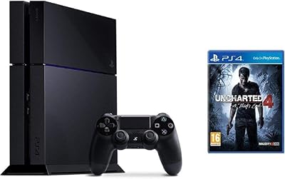 Sony playstation 4 - 1 to, 1 manette, noir avec jeu uncharted 4