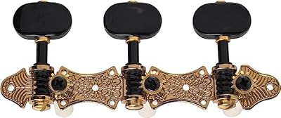 Accordeur de guitare classique deluxe golden gate f-2113 - 2 planches (3+3) - or et noir. Diaytar : Qualité professionnelle, prix grand public