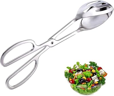 Pince à salade en acier inoxydable pince de cuisine avec poignée