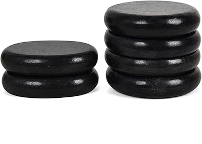 Ensemble de massage aux pierres chaudes john fox, 6 pierres de basalte