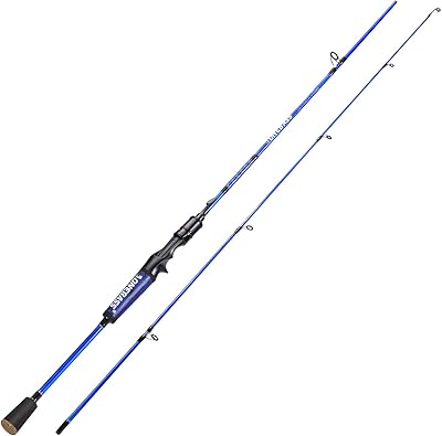 Canne à pêche à basse unique im7 canne à filer et canne à lancer en graphite, 2 pièces canne à pêche de haute qualité avec poignée en super polymère. Le discount haut de gamme, c'est possible avec Diaytar