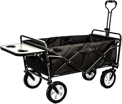 Wagon utilitaire pliant extérieur wagon de plage pliant utilitaire avec table arrière, poussettes