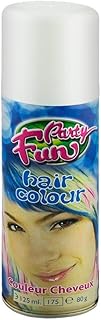 Teinture capillaire party fun pour unisexe sous forme de spray, couleur blanche