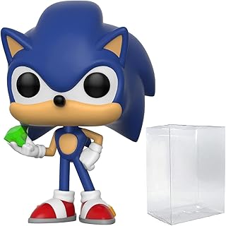 Sonic the hedgehog - sonic avec emerald funko pop! figurine en vinyle