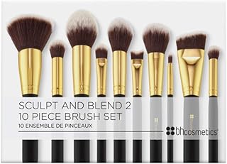 Ensemble de 10 pinceaux de maquillage bh cosmetics sculpt & blend 2