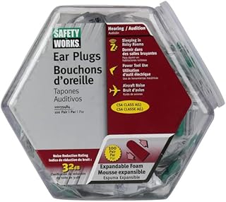 Safetyworks 10059484 bouchons d'oreilles en mousse extensibles avec compte à rebours