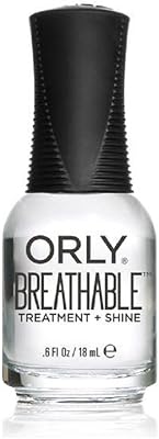 Vernis à ongles respirant orly, traitement + brillance, 18 ml
