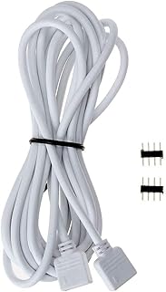 Câble d'extension de bande lumineuse led rvb 4 broches zpt electronics 5m 164ft