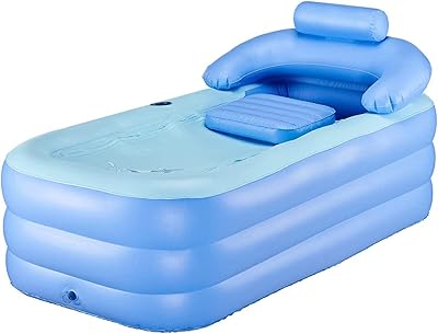 Baignoire gonflable pour adultes, baignoire autoportante avec fonction pliable portable pour adultes