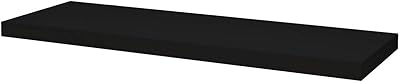 Étagère en mélamine bravo - noir, 0,18" h x 60" l x 19,5"