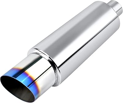 Silencieux d'échappement en acier inoxydable eiffel energy, longueur universelle 15"