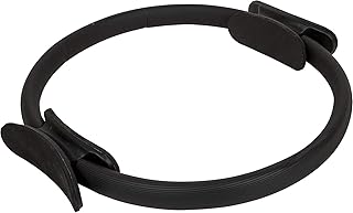 Anneau de fitness pilates amateur 15" - poignées rembourrées en mousse légères et durables | équipement d'exercice de résistance flexible pour tonifier les bras, les cuisses et les jambes, noir. Votre satisfaction commence ici, sur Diaytar Sénégal
