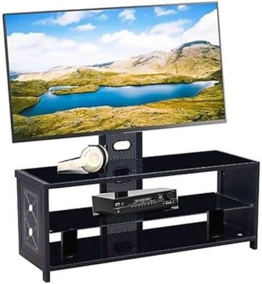 Awf al wadi furniture® meuble tv réglable à 3 niveaux en acier inoxydable