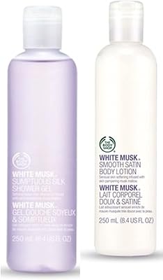 Gel douche soyeux the body shop white musk sumptus 250 ml + lotion