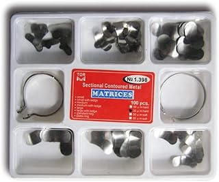 100 morceaux de dents 35 cm séparateur de bord métallique 2 anneaux