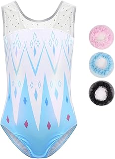 Justaucorps de gymnastique de couleur ombrée brillante pour filles, manches longues/sans manches
