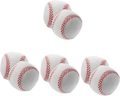 Toyvian 8 pièces simulation peluche baseball football jouets baseball pour enfants jouets