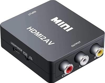 Adaptateur convertisseur vidéo composite hdmi vers av rca 1080p tv audio cvbs prend