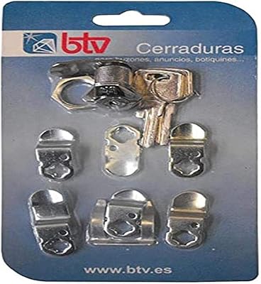 Serrure de boîte aux lettres btv, chrome, bubble pack, n° 1