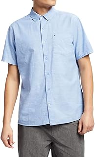 Chemise à manches courtes carreaux hurley pour hommes