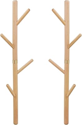 Cintre mural en bois medla : 2 pièces porte-manteau mural crochets robustes pour suspendre des vêtements, des chapeaux, porte-clés décoratif pour mur et bureau. Révolutionnez votre façon d'acheter avec Diaytar