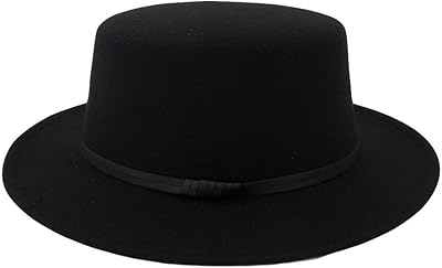 Chapeau fedora unisexe en laine à large bord, chapeau fedora unisexe pour fête