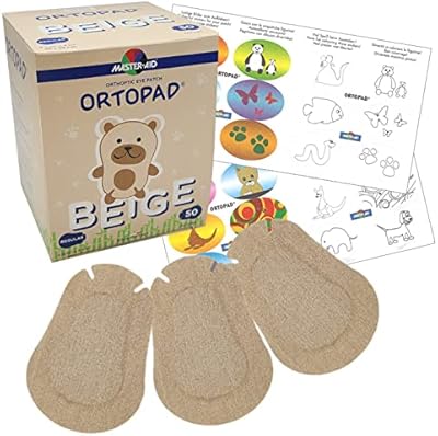 Patchs pour les yeux en bambou beige ortopad®, 50 pièces