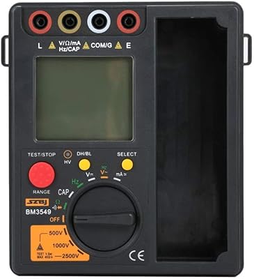 Mètre de résistance numérique 2 en 1, résistance d'isolation, rétro-éclairage, multimètre lcd, mégohmmètre