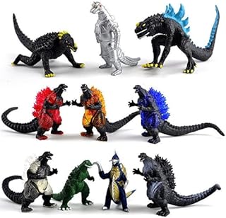 Ensemble de figurines du film skidoo godzilla, 10 pièces, jouet à assembler