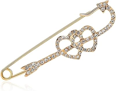 Broche en émail pour femmes, grandes épingles, broche en diamant, broche en diamant