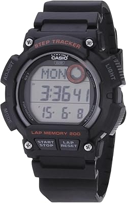 Montre casio pour hommes ws-2100h-1avcf - numérique, noir, noir, numérique