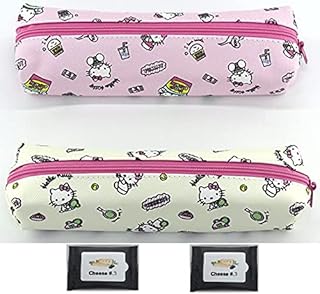 Trousse multifonction hello kitty de couleur aléatoire + serviette en forme de fromage