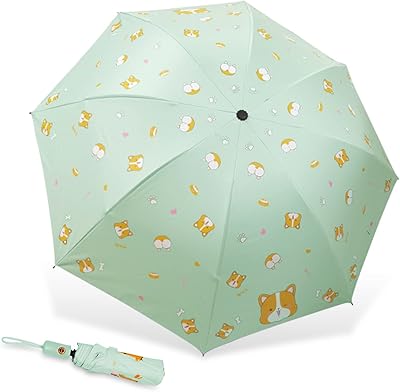 Parapluie automatique, parapluie uv de voyage coupe-vent, motif de golf de dessin animé