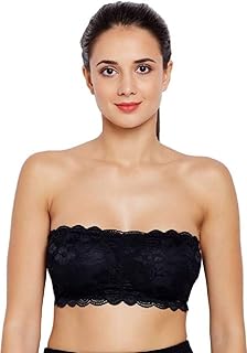 Soutien-gorge rembourré sans bretelles en dentelle pour femmes et filles élégantes avec crochet