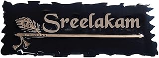 Mandavkar arts plaques nominatives personnalisées en acrylique coloré pour la maison, l'extérieur, le bureau,