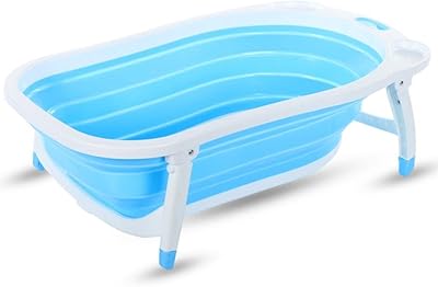 Baignoire pliante ovich pour bébés et tout-petits, conception de baignoire plate pliable peu