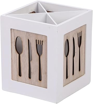 Arykaa repose-couverts, porte-ustensiles en bois, rangement de couverts de cuisine, caddie à couverts