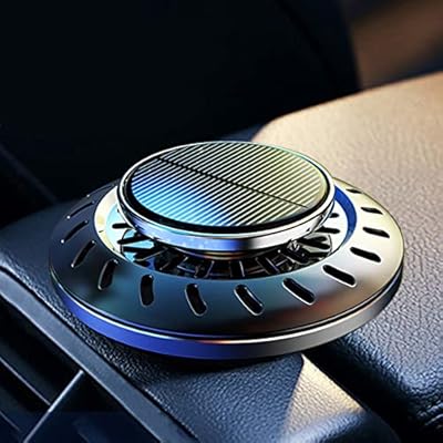 Désodorisant de voiture goxpix diffuseur d'huile rotatif à énergie solaire décoration