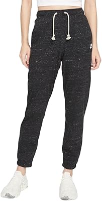 Pantalon de survêtement à enfiler wnsw pour femme, chiné foncé/blanc