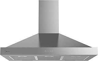 Hotte cheminée medea e90aew2a43, taille 90 x 60 cm, acier inoxydable, garantie 1
