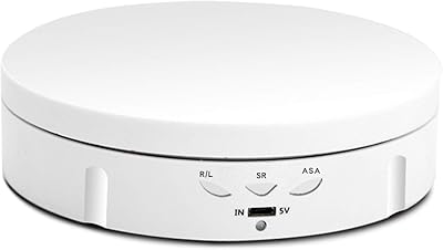 Présentoir électrique morelian rotatif à 360 degrés, chargement usb, support rotatif réglable à