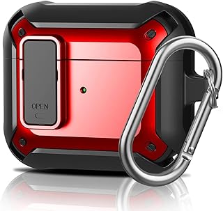 Étui de protection pour apple airpods 3ème génération (version 2021) avec porte-clés