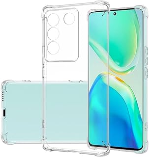 Coque transparente en silicone tpu souple absorbant les chocs avec coins renforcés