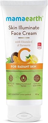 Crème pour le visage mama earth skin luminate, pour éclaircir la peau