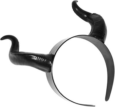 Bandeau gothique en corne de bœuf minkisi pour fête costumée d'halloween - accessoire