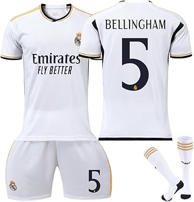 Growtray soccer billingham #5 real madrid kit de football saison 23/24 pour