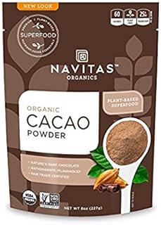 Poudre de cacao biologique navitas non sucrée 8oz