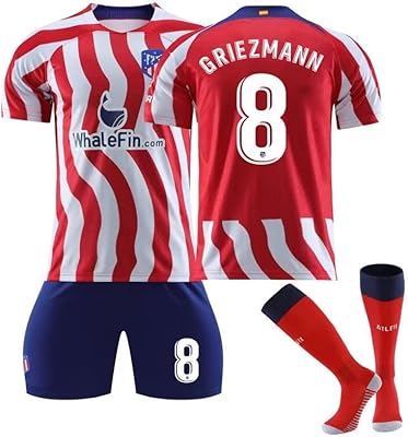 Forka 2022-2023 atletico madrid domicile griezmann #8 ensemble de maillot de football, vêtements