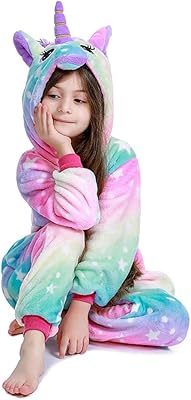Pyjama animal une pièce licorne pour enfants, vêtements de nuit cosplay d'halloween, cadeau
