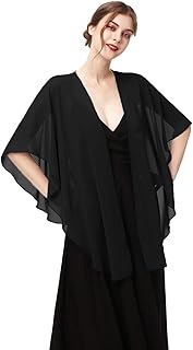 Châle en mousseline de soie pour femme pour mariage, châle transparent pour robes